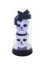 Luminária Halloween Caveira Dupla Redoma Cúpula Frio Dia das Bruxas