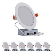 Luminária HALO HLB 6" LED sem lata regulável, pacote com 6 Luminária HALO HLB 6" LED sem lata regulável, pacote com 6