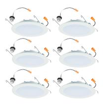 Luminária HALO HLBT 6" Slim LED Trim, pacote com 6 unidades, regulável Luminária HALO HLBT 6" Slim LED Trim, pacote com 6 unidades, regulável