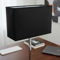 Luminária Hevvy Abajur 1 Lamp. E27 - Preto/cromado My 93202