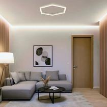 Luminaria Hexagonal Sobrepor 60cm diâmetro LED 110v ou 220v Moderno Luminaria Hexagonal Sobrepor 60cm diâmetro LED 110v ou 220v Moderno