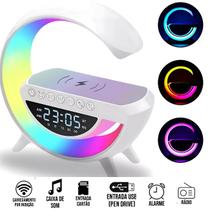 Luminária Hi-Tech com Iluminação Ajustável e Som Hi-Fi