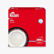 Luminária high bay modelo ufo 200w 6000k - kian