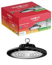 Luminária High Bay UFO Preto 150W Bivolt Cor da Luz Branco Frio 6500K Ourolux Luminária High Bay UFO Preto 150W Bivolt Cor da Luz Branco Frio 6500K Ourolux
