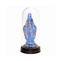 Luminária Imagem Nossa Senhora Das Graças Santíssima Virgem Maria Luzes de LED Azul Luminária Imagem Nossa Senhora Das Graças Santíssima Virgem Maria Luzes de LED Azul