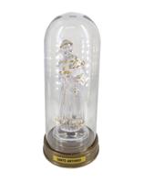 Luminária Imagem Santo Antônio Com Redoma Luzes De Led Azul