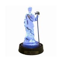 Luminária Imagem São Judas Tadeu Luminária Patrono Das Causas Perdidas com Luzes de LED Azul Luminária Imagem São Judas Tadeu Luminária Patrono Das Causas Perdidas com Luzes de LED Azul