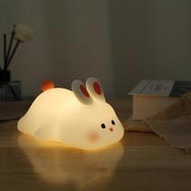 Luminária Infantil Abajur LED Siliconado Coelhinho AKL-L003 Luminária Infantil Abajur LED Siliconado Coelhinho AKL-L003