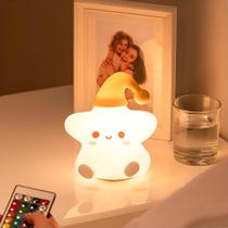 Luminária Infantil Abajur Siliconado Estrela Luz Quente LE-5863 Luminária Infantil Abajur Siliconado Estrela Luz Quente LE-5863