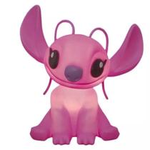 Luminária Infantil Angel Coração Rosa 3D Disney