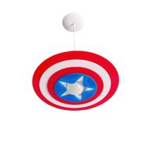 Luminária Infantil Capitão América Herói Marvel Kid