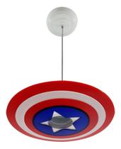 Luminaria infantil capitão américa pendente
