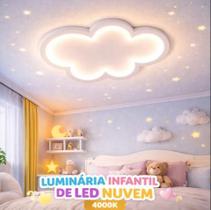 Luminária Infantil De Led Nuvem Para Quarto Luz 4000k Luminária Infantil De Led Nuvem Para Quarto Luz 4000k