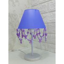 Luminária Infantil Decorar Quarto De Menina Pingentes Lilás