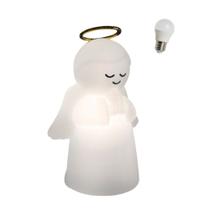 Luminária Infantil DecorFun Anjo da Guarda com Lâmpada LED Abajur Anjinho Quarto Bebê Presente