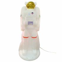 Luminária Infantil - Led e Fluorescente - Astronauta - Branca - DecorFun