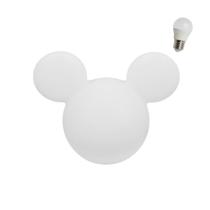 Luminária Infantil Mickey Mouse Clean Disney com Lâmpada LED Abajur Decoração Quarto Menino Menina