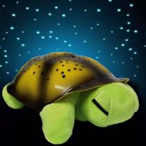 Luminária Infantil Pelúcia Tartaruga Luz De Estrelas Música