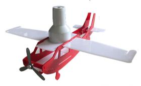 Luminária Infantil Pendente - Avião Vermelho