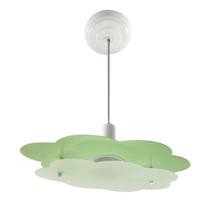 Luminária Infantil Pendente - Nuvem Verde - Quarto bebê e Criança