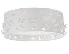 Luminária Infantil Plafon Borboletas Duplo 50x16 Branco Luminária Infantil Plafon Borboletas Duplo 50x16 Branco