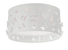 Luminária infantil plafon borboletas duplo branco 30x16 Luminária infantil plafon borboletas duplo branco 30x16