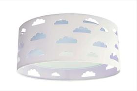 Luminária Infantil Plafon Nuvens Duplo Com Recortes 40x16 Luminária Infantil Plafon Nuvens Duplo Com Recortes 40x16