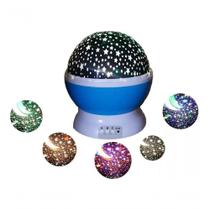Luminária Infantil Projetor Abajur Criança Estrelas Azul Luminária Infantil Projetor Abajur Criança Estrelas Azul