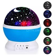 Luminária Infantil Projetor Estrela 360º Galaxy Abajur - Zonne