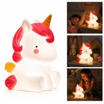 Luminária Infantil Unicórnio Led Branco para Quarto de Bebê e Criança Yeet Luminária Infantil Unicórnio Led Branco para Quarto de Bebê e Criança Yeet