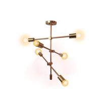 Luminária Infinit Vega Lustre Elegance Alumínio 6 Lâmpadas
