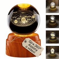 Luminária Infinity Orb com Rotação Infinita 360, de Mesa com Luz Branco Quente Suave, Ideal para Presentear Luminária Infinity Orb com Rotação Infinita 360, de Mesa com Luz Branco Quente Suave, Ideal para Presentear