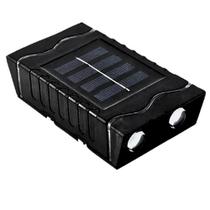 Luminária ip65 Mini Arandela Energia Solar Parede Dia Recarrega Anoite liga Automatico DS11955