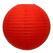 Luminária Japonesa Decoração Oriental Papel 50 cm Vermelha Luminária Japonesa Decoração Oriental Papel 50 cm Vermelha