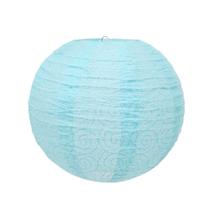 Luminária Japonesa Decoração Oriental Pendente Teto Festa Casamento Restaurante Papel 35 cm Azul Claro Vazada de Renda Luminária Japonesa Decoração Oriental Pendente Teto Festa Casamento Restaurante Papel 35 cm Azul Claro Vazada de Renda