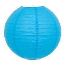 Luminária Japonesa Decoração Oriental Pendente Teto Festa Casamento Restaurante Papel 40 cm Azul Turquesa