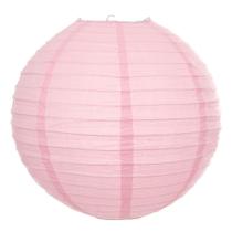 Luminária Japonesa Decoração Oriental Pendente Teto Festa Casamento Restaurante Papel 40 cm Rosa Claro