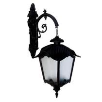 Luminária Jardim Portugal com Braço Externa e Interna Alumínio 71cm Prata Luminárias N. Sra. da Guia Luminária Jardim Portugal com Braço Externa e Interna Alumínio 71cm Prata Luminárias N. Sra. da Guia