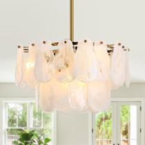 Luminária KELUOLY Lustre de Vidro em Nuvem 45 cm, 6 Lâmpadas