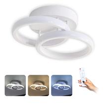 Luminária Lampada De Teto e arandela branco Led Plafon Cor 3 Em 1 Moderno Bivolt Sobrepor 3 Cores de luz e ajuste de cor regulavel e controle remoto