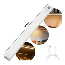 Luminária Lâmpada Led Com Sensor Presença Recarregável 50cm Luminária Lâmpada Led Com Sensor Presença Recarregável 50cm