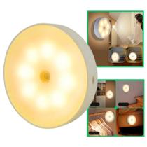 Luminária Lâmpada Led Sem fio Sensor Presença Automático Recarregável Magnético Branco Quente Y33Y Luminária Lâmpada Led Sem fio Sensor Presença Automático Recarregável Magnético Branco Quente Y33Y