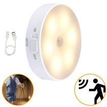 Luminária Lâmpada Led Sensor Presença Imã Recarregável USB