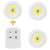 Luminária Lâmpada Led Spot Sem Fio Portátil Controle Remoto Cor Branco