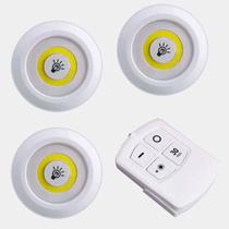 Luminária Lâmpada Led Spot Sem Fio Portátil Controle Remoto Cor Branco Luminária Lâmpada Led Spot Sem Fio Portátil Controle Remoto Cor Branco