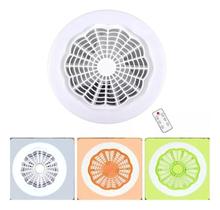 Luminária Lâmpada Led Ventilador De Teto C/ Controle Remoto