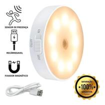 Luminaria Lampada Spot 8 led Sensor Presença Indução Inteligente