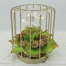 Luminária Lanterna Arranjo De Mesa LED Enfeite Natalino 15cm