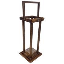 Luminária Lanterna Decorativa de Chão Casamento Festa Decoração Madeira 22.5 x 52