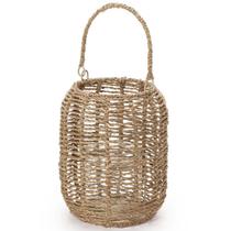 Luminária Lanterna em fibra natural de erva marinha